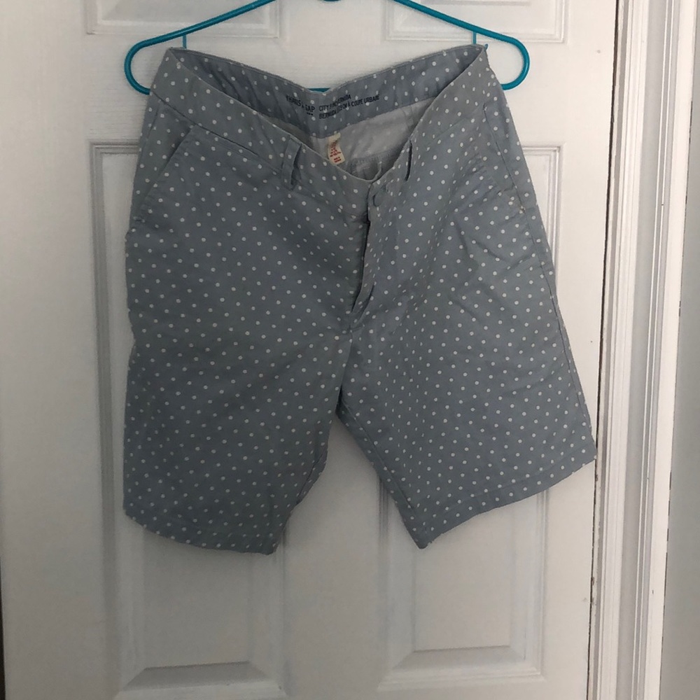 Sky blue pokadot shorts size 10